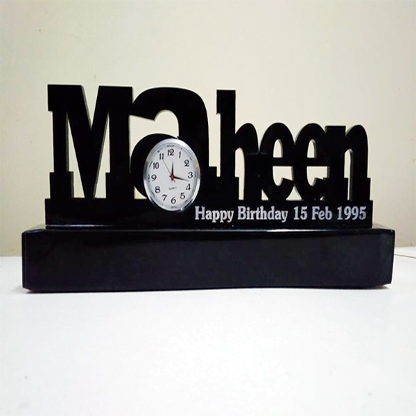 Acrylic Name Clock