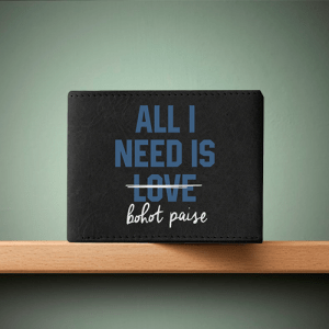 All I Need Love – Leather Wallet