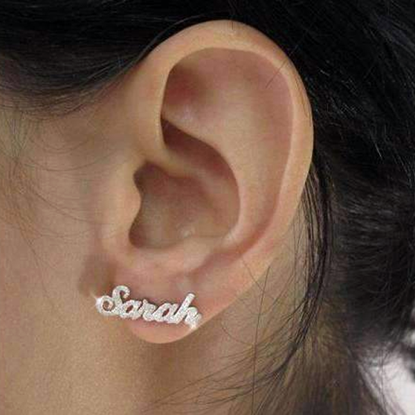 Name earrings
