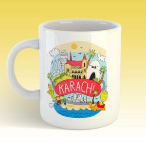 Karachi Theme Art Mug