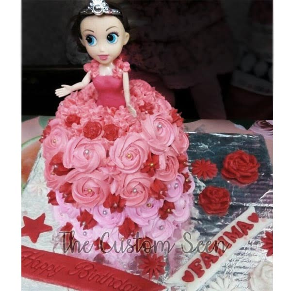 Birthday Barbie Theme Cake