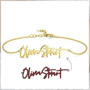 Handwriting Name Bracelet