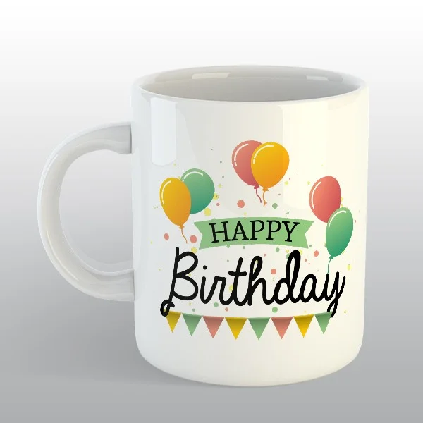 Happy Birthday Ballon Mug