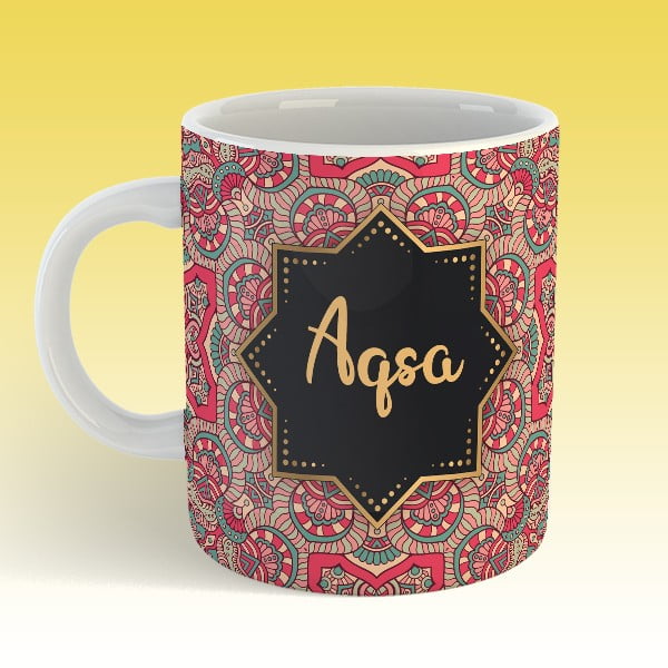 Arabic Pattern Name Mugs