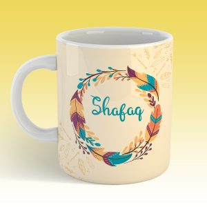 Floral Design Name Mug