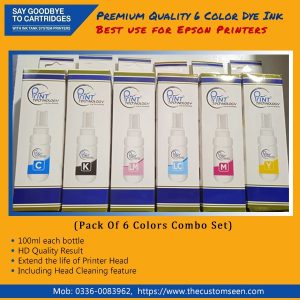6 Colors dye ink Bottle/ Refill dye ink