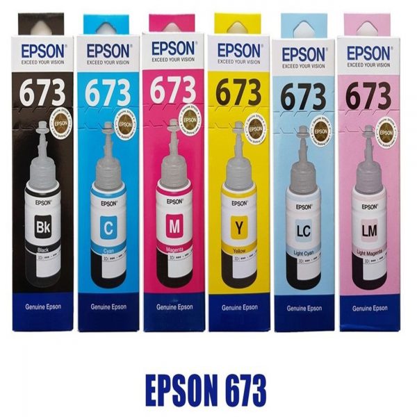 EPSON Ink T673 in 6 Colours Set (Genuine)