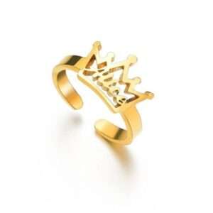 Crown Name Ring