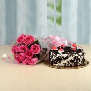 Truffle Cake and Roses